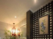 中式典雅唯美220平米别墅卫生间浴室柜装修效果图