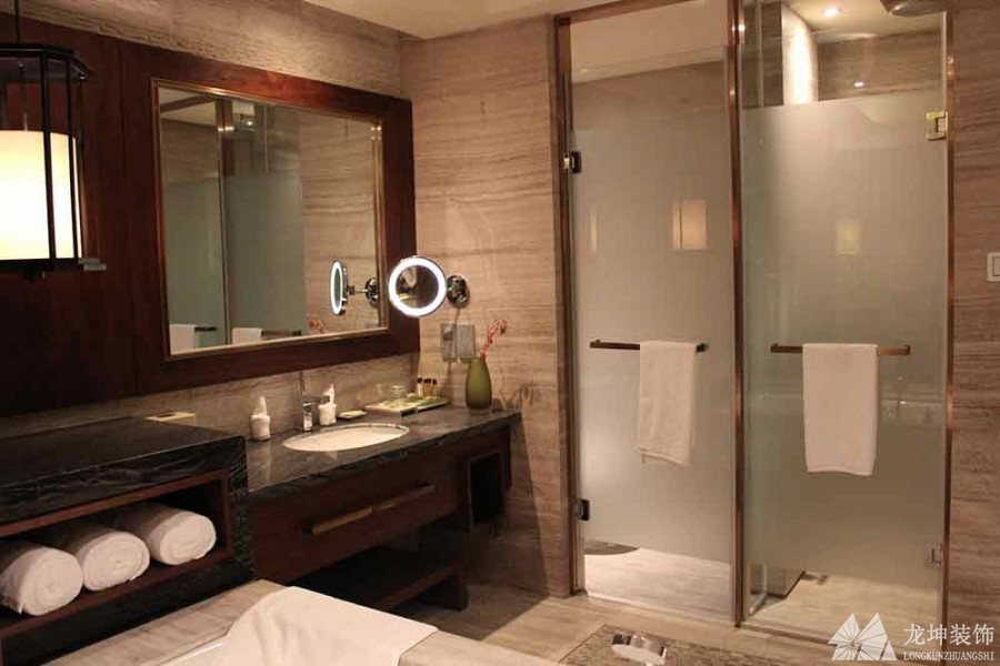 温馨古典中式风格280平米别墅卫生间浴室柜装修效果图