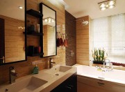 中式唯美雅致280平米别墅卫生间浴室柜装修效果图