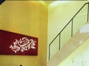新式中国风200平米别墅客厅背景墙装修效果图