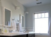 温暖清新田园风格90平米二居室卫生间浴室柜装修效果图