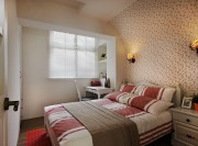 童话意境田园风格60平米一居室卧室背景墙装修效果图