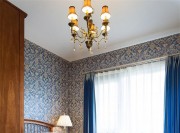 优雅浪漫田园风格95平米二居室卧室吊顶装修效果图