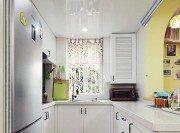 温馨舒适田园风格90平米二居室厨房橱柜装修效果图