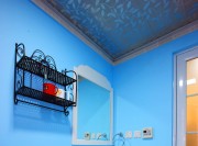 美式温馨田园风格110平米三居室卫生间浴室柜装修效果图