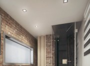 现代舒适北欧风格90平米复式loft卫生间浴室柜装修效果图