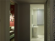 蓝色魅力简约风格90平米二居室卫生间装修效果图