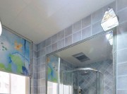蓝白复古地中海风格130平米三居室卫生间装修效果图