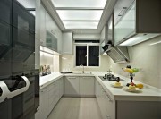 豪华精致美式风格120平米三居室厨房橱柜装修效果图