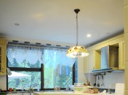 随性别致美式风格110平米三居室厨房橱柜装修效果图
